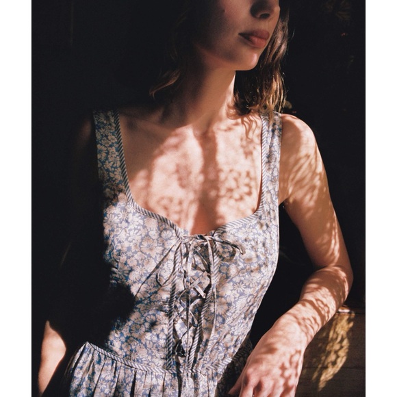 Christy Dawn The Adele Dress Daisy Blue - Picture 2 of 9